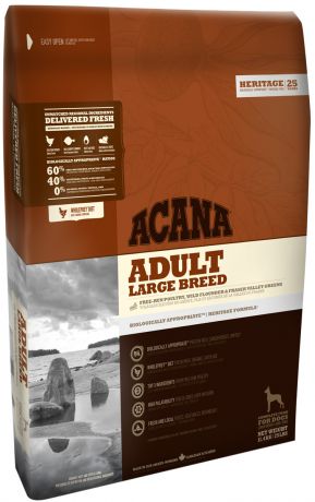 Acana Adult Large Breed для взрослых собак крупных пород (17 + 17 кг)