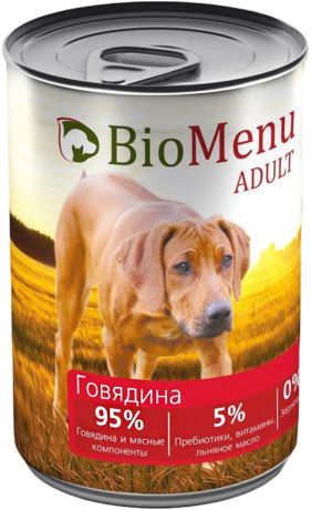 Biomenu Adult для взрослых собак с говядиной (410 гр)