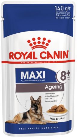 Royal Canin Maxi Ageing 8+ для пожилых собак крупных пород старше 8 лет в соусе 140 гр (140 гр)