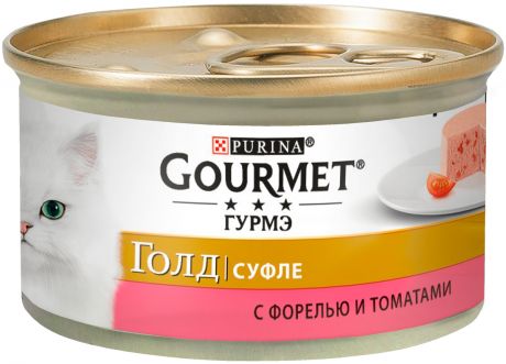 Gourmet Gold суфле для взрослых кошек с форелью и томатами 85 гр (85 гр)