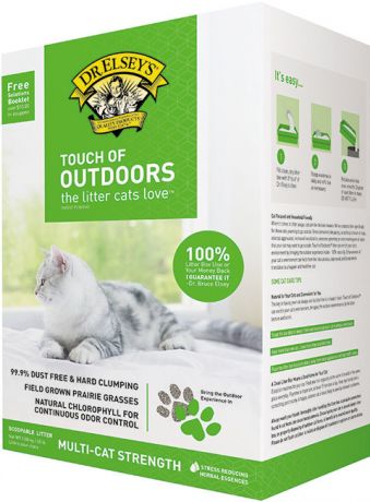 Dr.elsey’s Touch Of Outdoors Cube наполнитель комкующийся для туалета кошек Прикосновение с природой (9,08 кг)
