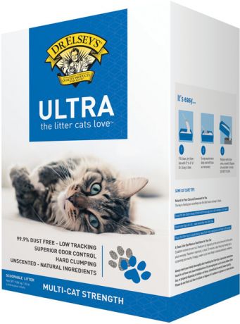 Dr.elsey’s Pc Ultra Cube наполнитель комкующийся для туалета кошек Ультра (9,08 кг)