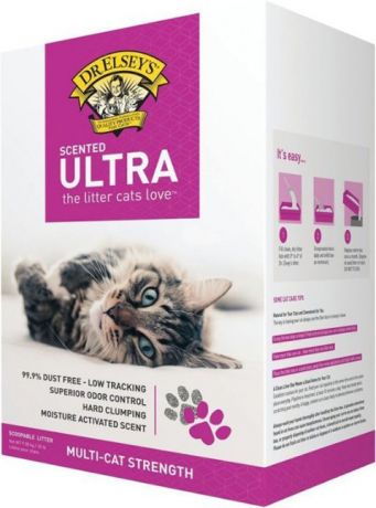 Dr.elsey’s Pc Ultra Scent Cube наполнитель комкующийся для туалета кошек Ультра ароматизированный (9,08 кг)