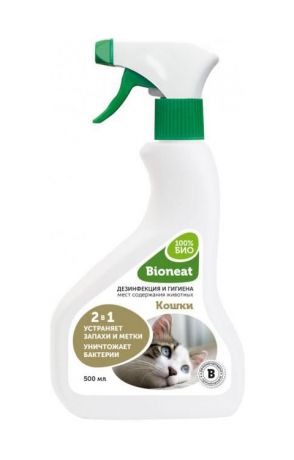 Bioneat средство для обработки и гигиены мест содержания кошек (500 мл)