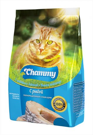 Chammy для взрослых кошек с рыбой (1,9 кг)