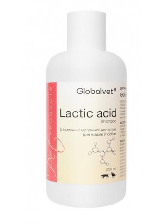 Globalvet Lactic acid Shampoo шампунь для собак и кошек с молочной кислотой (250 мл)