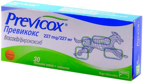 превикокс 227 мг противовоспалительный, болеутоляющий и жаропонижающий препарат при воспалении суставов (30 таблеток)