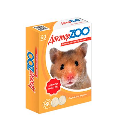 доктор Zoo мультивитаминное лакомство для грызунов (60 таблеток)