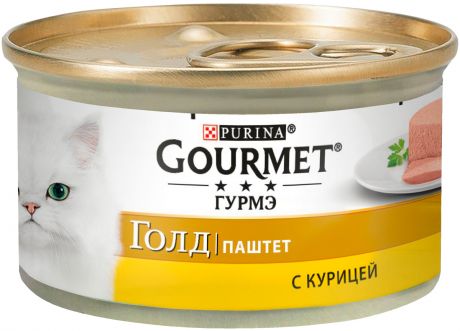 Gourmet Gold для взрослых кошек паштет с курицей 85 гр (85 гр х 12 шт)