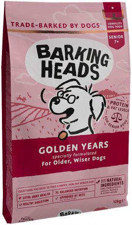 Barking Heads Золотые годы для пожилых собак старше 7 лет с курицей и рисом (18 кг)