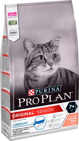 Purina Pro Plan Cat Senior 7+ для пожилых кошек старше 7 лет с лососем (1,5 кг)