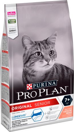 Purina Pro Plan Cat Senior 7+ для пожилых кошек старше 7 лет с лососем (0,4 кг)