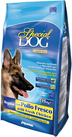 Special Dog Regular для взрослых собак с курицей (15 кг)