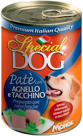 Special Dog для взрослых собак паштет с ягненком и индейкой 400 гр (400 гр)