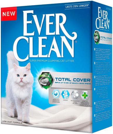 Ever Clean Total Cover наполнитель комкующийся для туалета кошек с микрогранулами двойного действия (10 л)