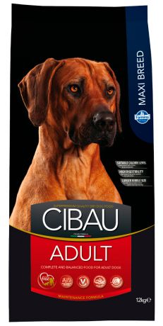 Cibau Adult Maxi для взрослых собак крупных пород с курицей (12 кг)