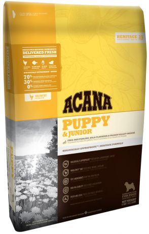 Acana Puppy & Junior для щенков всех пород (17 + 17 кг)