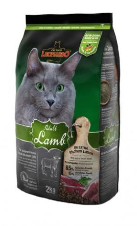 Leonardo Adult Lamb для взрослых кошек при аллергии с ягненком (7,5 + 7,5 кг)