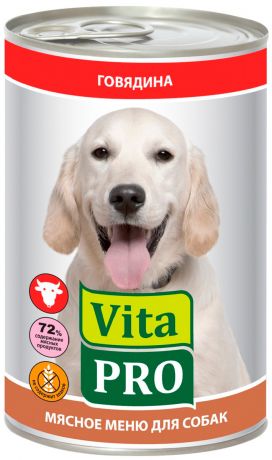 Vita Pro мясное меню для взрослых собак с говядиной (400 гр)