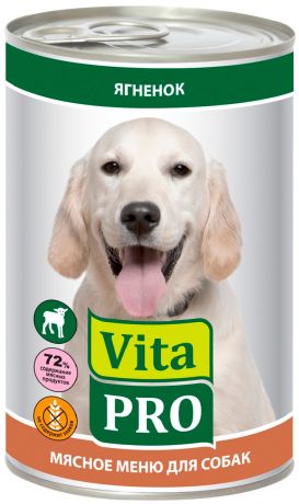 Vita Pro мясное меню для взрослых собак с ягненком (200 гр х 6 шт)