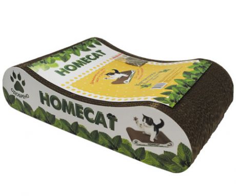 Homecat когтеточка картонная Мятная волна малая 41 х 24 х 10 см (1 шт)