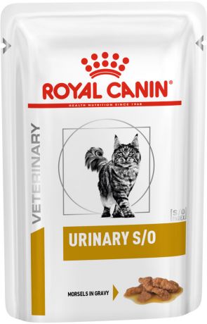 Royal Canin Urinary S/o для взрослых кошек при мочекаменной болезни в соусе 85 гр (85 гр)