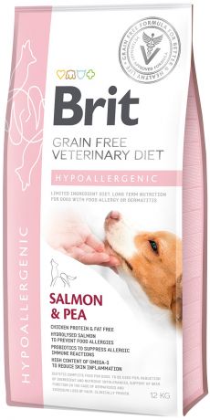 Brit Veterinary Diet Dog Grain Free Hypoallergenic для собак и щенков при пищевой аллергии (12 кг)