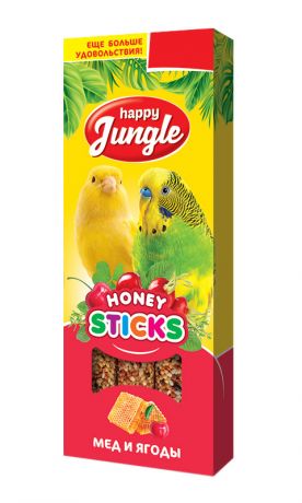 Happy Jungle палочки для птиц мед и ягоды (3 шт)