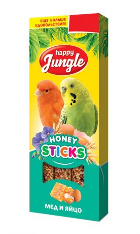 Happy Jungle палочки для птиц мед и яйцо (3 шт)