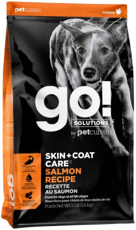 Go! Solutions Skin & Coat Care монобелковый для собак и щенков всех пород с лососем и овсянкой (11,3 кг)