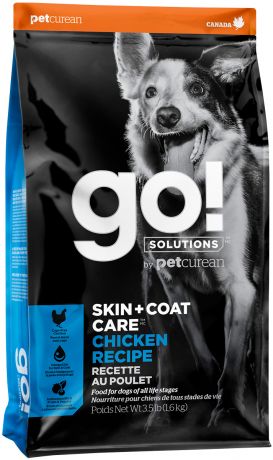Go! Solutions Skin & Coat Care для собак и щенков всех пород с курицей, фруктами и овощами (11,3 кг)