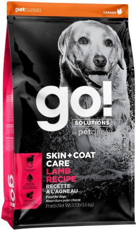 Go! Solutions Skin & Coat Care монобелковый для собак и щенков всех пород с ягненком (5,45 кг)