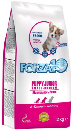 Forza10 Dog Maintenance Puppy Junior Small/medium для щенков маленьких и средних пород с рыбой (2 кг)