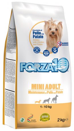 Forza10 Dog Maintenance Adult Mini для взрослых собак маленьких пород с курицей и картофелем (2 кг)