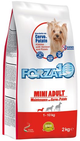 Forza10 Dog Maintenance Adult Mini для взрослых собак маленьких пород с олениной и картофелем (2 кг)