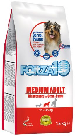 Forza10 Dog Maintenance Adult Medium для взрослых собак средних пород с олениной и картофелем (2 кг)