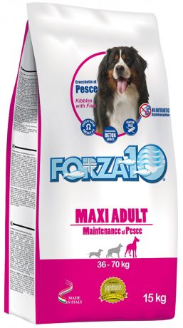 Forza10 Dog Maintenance Adult Maxi для взрослых собак крупных пород с рыбой (15 кг)