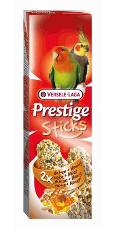 Versele-laga Prestige палочки для средних попугаев с орехами и медом 2х70 гр (2 шт)