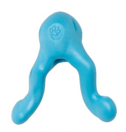 Игрушка для собак Tizzi Mini для лакомств 12 см голубая West Paw Zogoflex (1 шт)