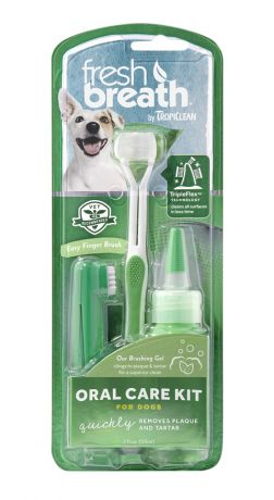 Tropiclean Fresh Breath Oral Care Kit набор для собак для ухода за зубами Свежее дыхание (100 гр)
