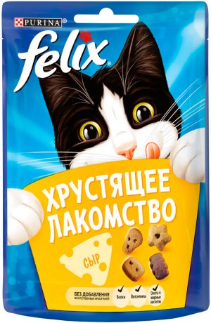 Лакомство Felix хрустящее лакомство для кошек с сыром (20 гр)