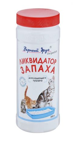 верный друг ликвидатор запаха для кошачьих туалетов (порошок) (500 гр)