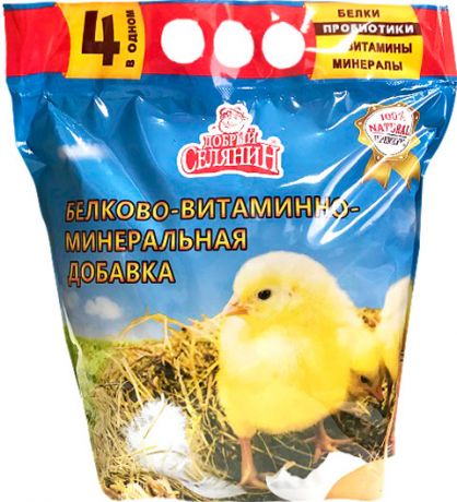 Добавка белково-витаминно-минеральная с пробиотиком для молодняка домашней птицы Добрый Селянин (1,7 кг)