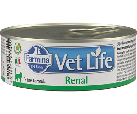 Farmina Vet Life Feline Renal для взрослых кошек при заболеваниях почек 85 гр (85 гр)