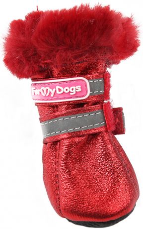 For My Dogs сапоги для собак зимние красные металлик Fmd643-2019 R (5)