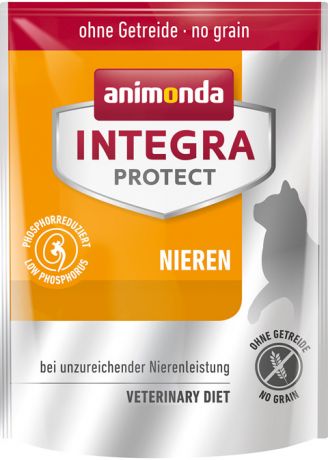 Animonda Integra Protect Cat Nieren Renal для взрослых кошек при хронической почечной недостаточности (0,3 кг)