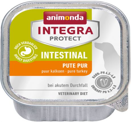 Animonda Integra Protect Dog Intestinal для взрослых собак при заболеваниях желудочно-кишечного тракта с индейкой 150 гр (150 гр х 11 шт)