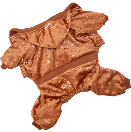 For My Dogs костюм для собак утепленный велюр коричневый Fw816-2019 (16)