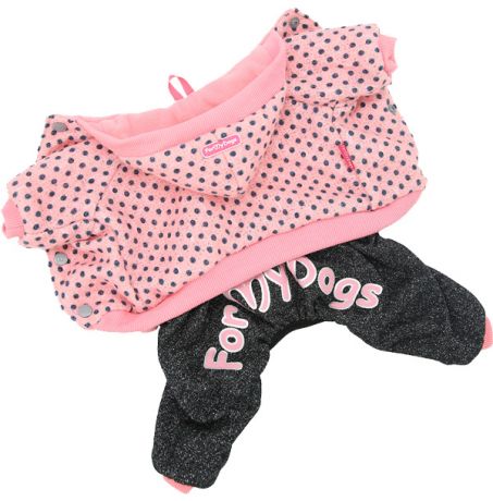 For My Dogs костюм для собак утепленный розовый Fw821-2019 (12Chh)