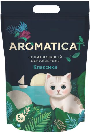 Aromaticat классика наполнитель силикагелевый для туалета кошек (3 л)